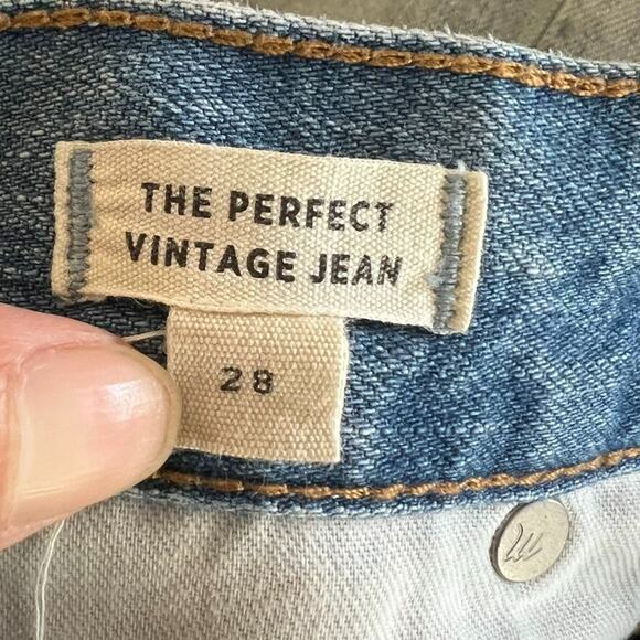 Madewell Jean Womens 28 Perfect Vintage High Rise Denim 100% Cotton 5 Pocket - Picture 6 of 11